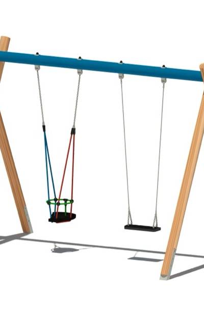 Rundholzschaukel 5120, 2-sitzig