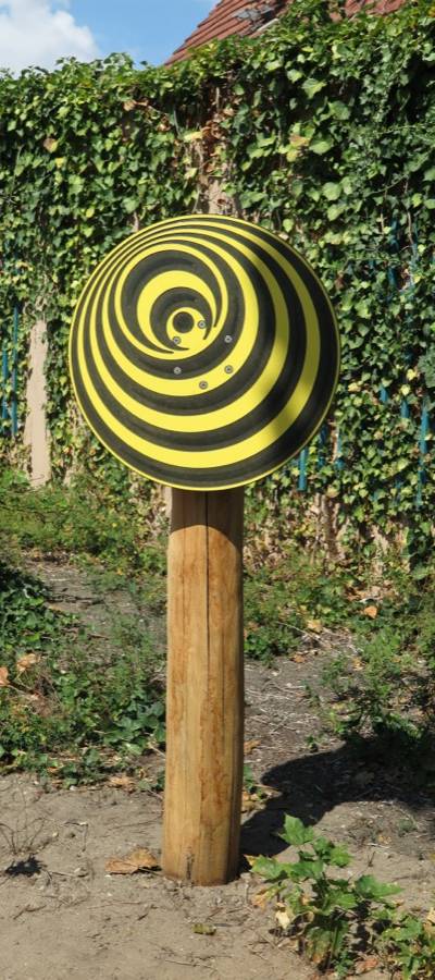 Drehspiel HPL Ø60cm, Kegel, mit 1 Pfosten