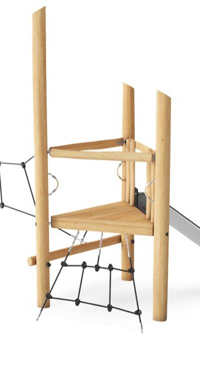 1-Turm-Spielanlage mit Kletternetz NRO1004