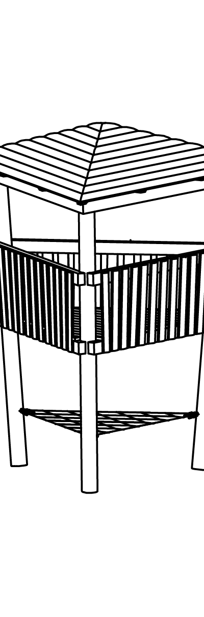 Dreieckige Stelzenplattform