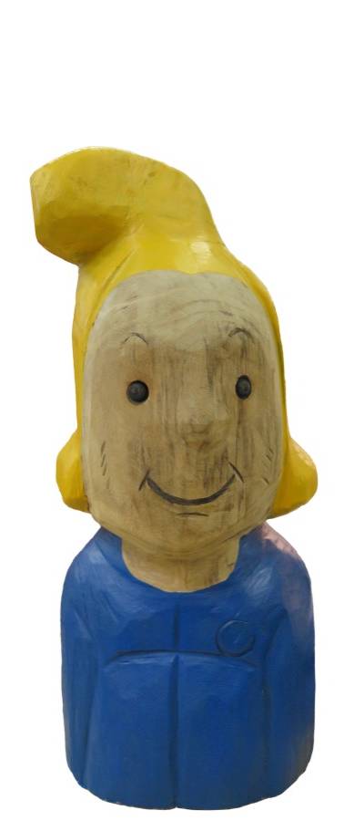 Pfostenkopf/Schnitzfigur Moritz -