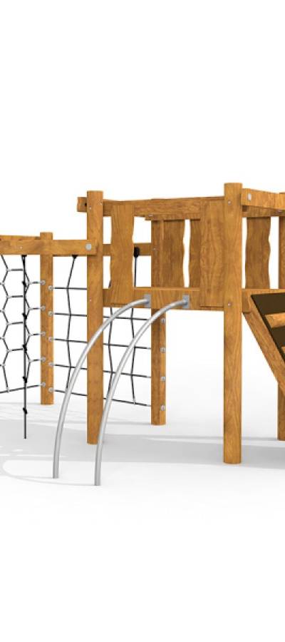 Kampinos Klettergerüst mit Kletternetz