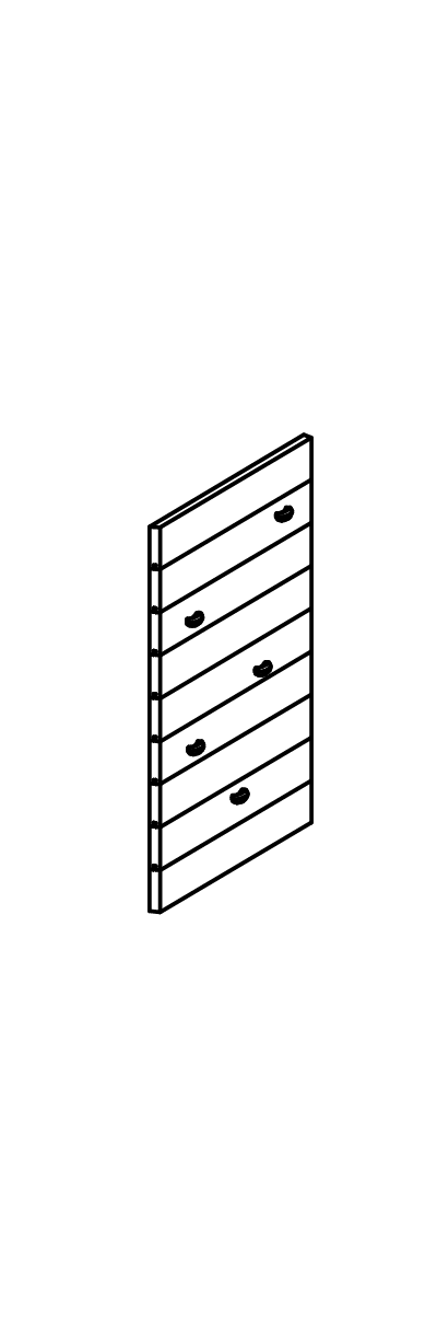 Kletterwand mit 5 Klettergriffen