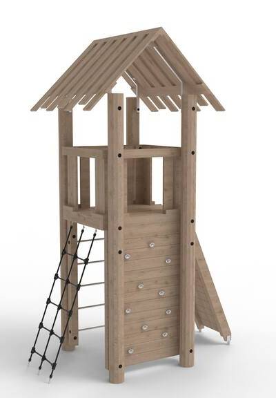 Turm mit Kletterelementen