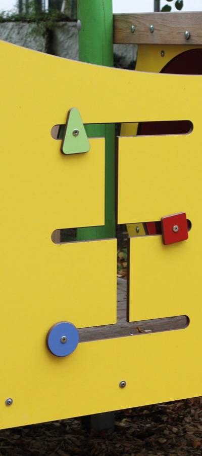 Schiebe-Labyrinth HPL mit 2 Pfosten