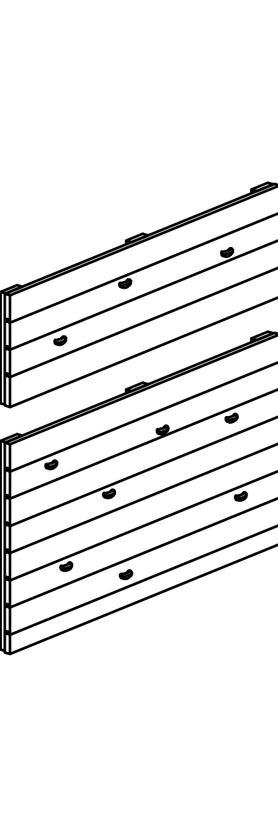 Kletterwand mit 10 Klettergiffen