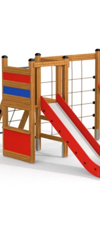 Klettergerüst mit Rutsche