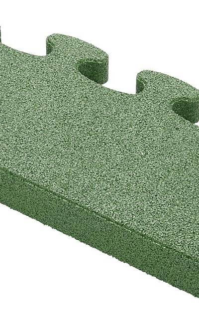 Puzzle Mat 3D Randplatte ohne Zwischenelement 60 mm grün