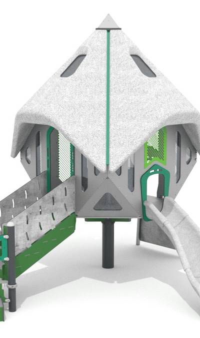 Recycling-Turm mit Rutsche für Spielplatz