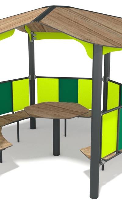 Pavillon mit Tisch