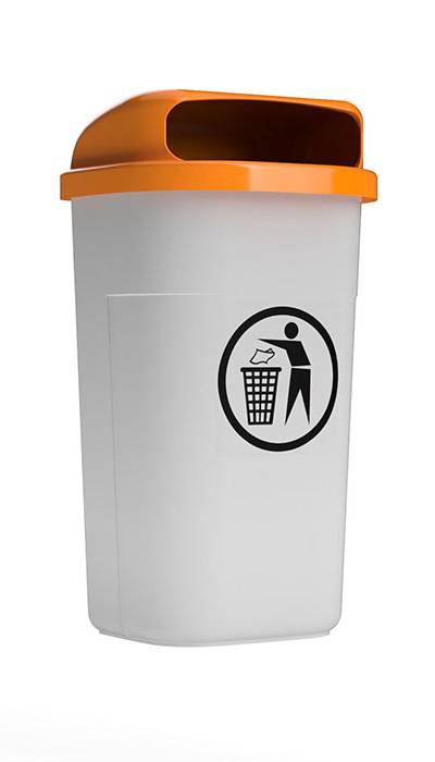 Papierkorb Polyäthylen