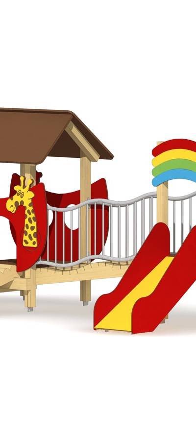 Minispielanlage Arche Noah mit Wellenbrücke