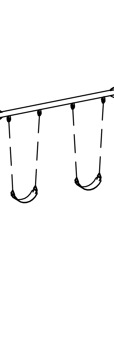 Kleinkind-Zweifachschaukel spezial