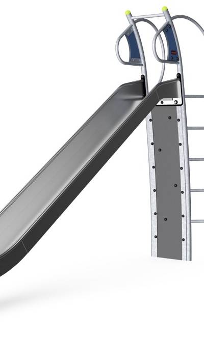 Edelstahlrutsche mit Kletterwand M333
