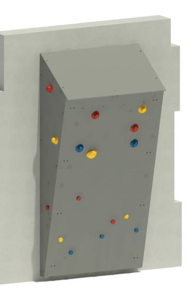Boulderwand Onsight 5120, Schräge Wand