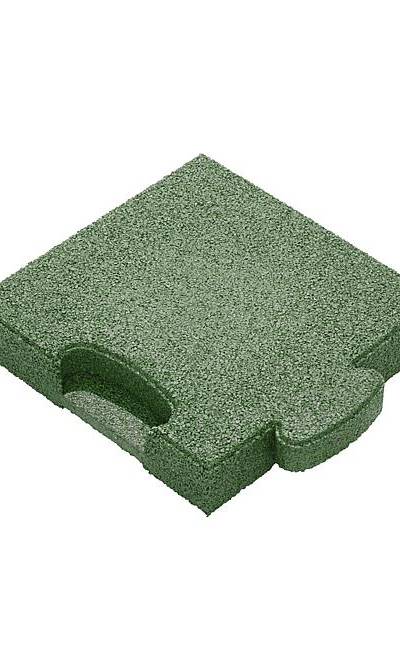 Puzzle Mat 3D Eckplatte 45 mm grün