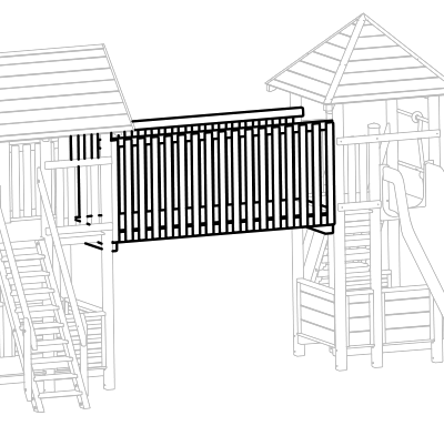 Holzsteg aus Edelkastanie