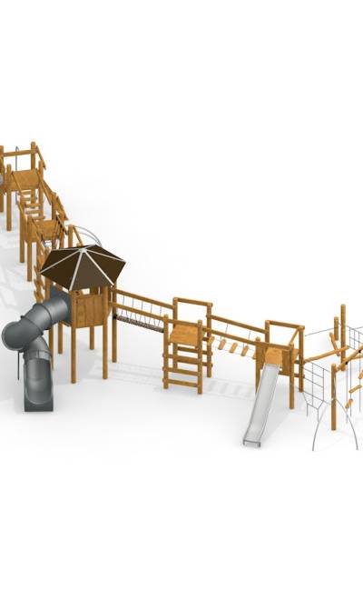 Khumbu Spielanlage mit Spielturm und Rutschen