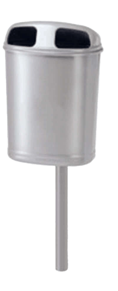 Optional mit Ascher zu Abfallbehälter V 3000 B