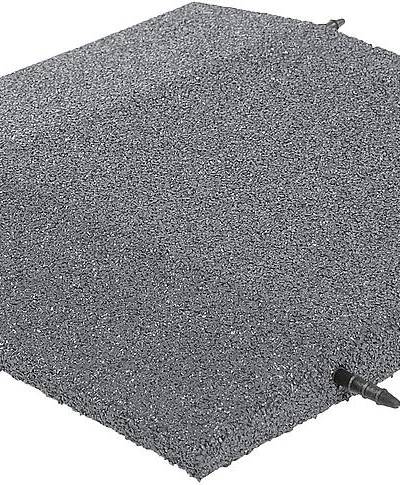 Fallschutzplatte Randeckplatte 50x50x5 cm Gummigranulat, grau