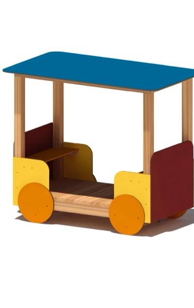 Waggon mit Dach - Eisenbahn Kunterbunt 2030