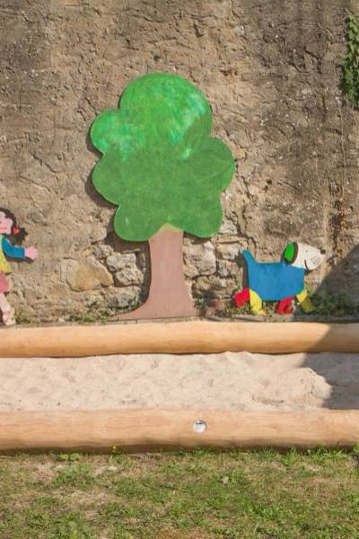 Sandkasten Rundholz 3x2m