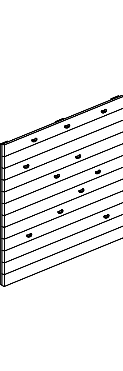 Kletterwand mit 11 Klettergriffen