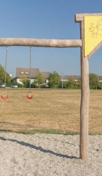 Turngerät Römische Ringe mit Kletterstange