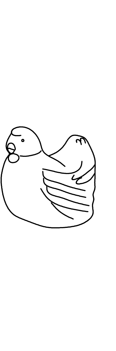 Streichelstein Huhn