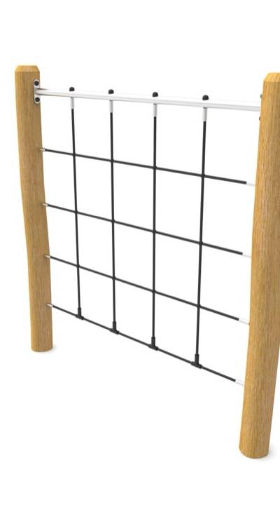 Seilwand Fachwerk Robinie