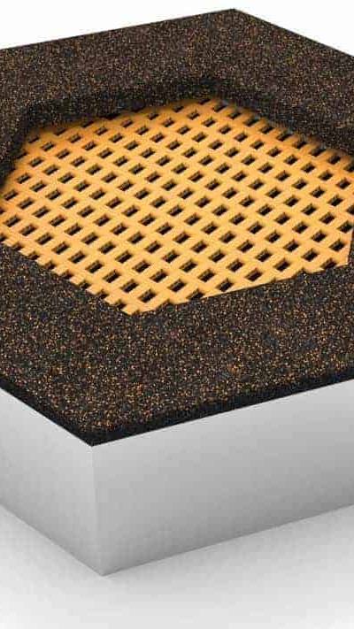 Bodentrampolin – Sechseckiges