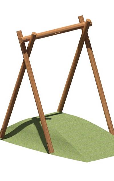 Ersatz-Holzbau - für Startbock Seilbahn 590