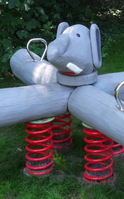 Vierfach-Wippgerät Elefant