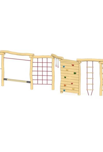 Schul-Kletterwand 11-teilig