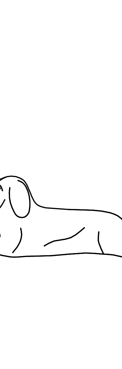 Streichelstein Hund