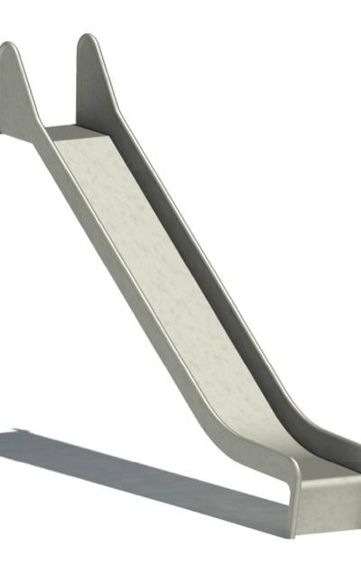 Anbaurutschbahn Edelstahl, ABH 175 cm,Breite 50 cm