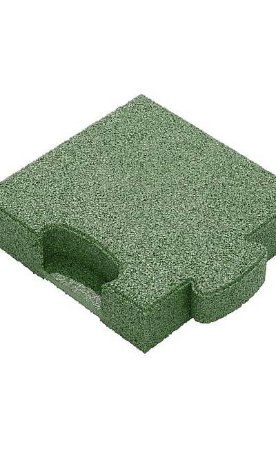 Puzzle Mat 3D Eckplatte 60 mm grün