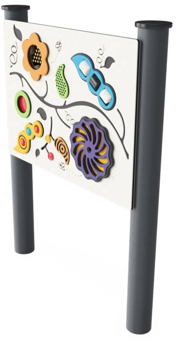 Multisensorik-Spielwand, runde Pfosten TPP280024