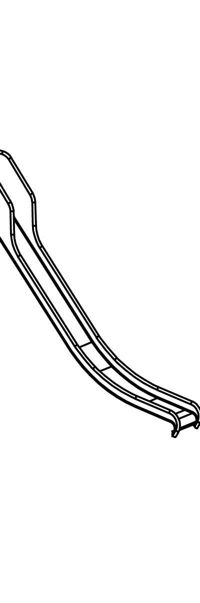Edelstahlrutsche