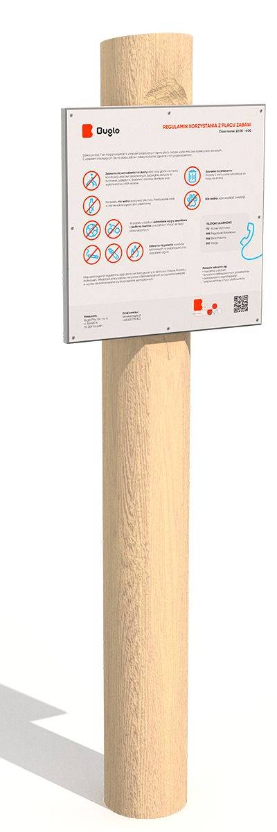 Spielplatzschild Robini
