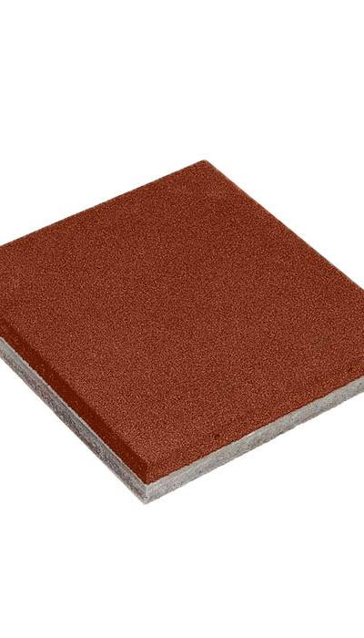 Gummi-Betonplatte 90 mm rot, Fallhöhe bis 150 cm