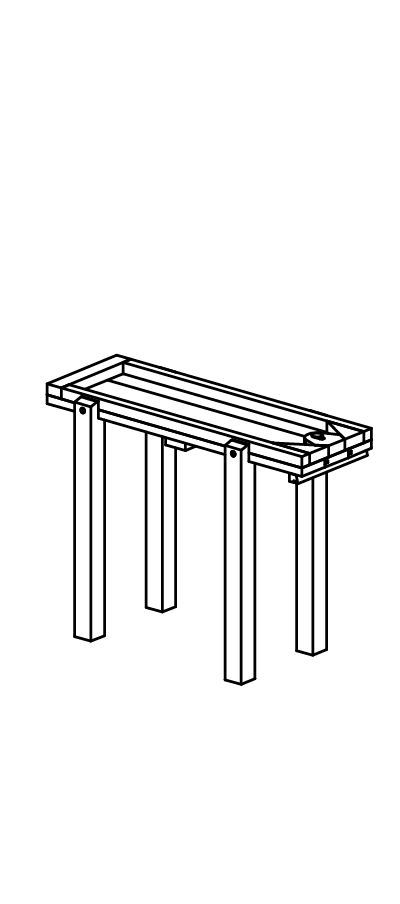 Rinne mit Keilverschluss