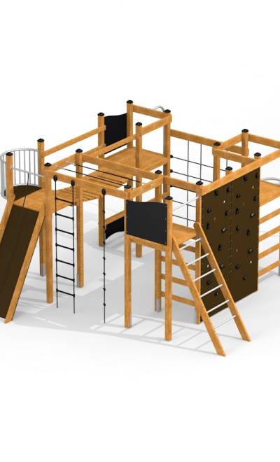Axel Kletteranlage mit Kletterwand